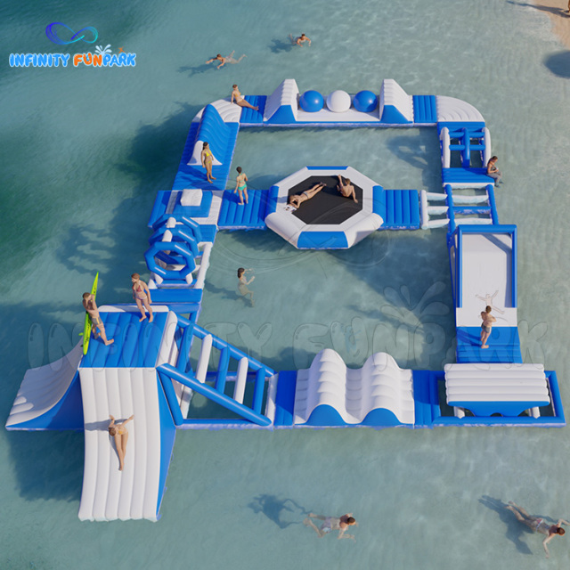 Inflatable Lake Water Park Floating Amusement Business Vacation Project | Infinity Funpark
