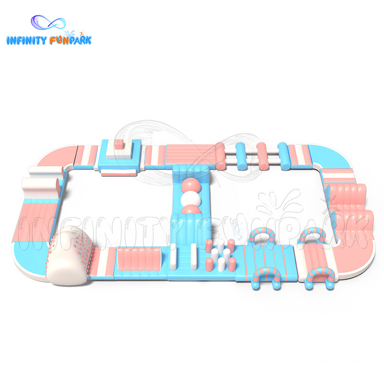 Adults Inflatable Water Slide Aqua Park Inflatable Floating Obstacle Course For Water Park | Infinity Funpark