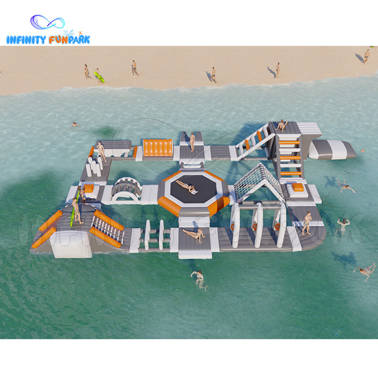 Inflatable lake/sea water park summer floating park funny games | Infinity Funpark