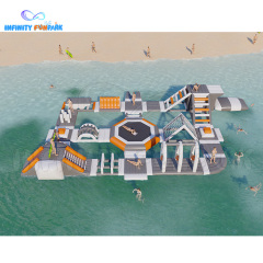 Inflatable lake/sea water park summer floating park funny games | Infinity Funpark