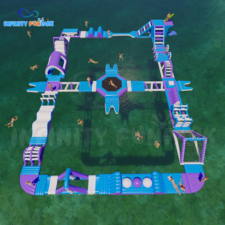 Inflatable lake/sea water park summer beach park funny jumping games