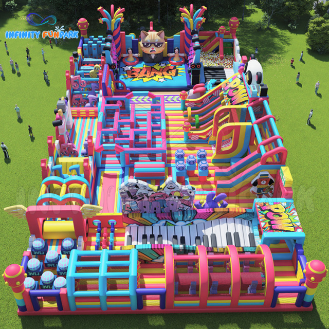 Inflatable Theme Park | Musical Bounce, Climb & Slide | Infinity Funpark
