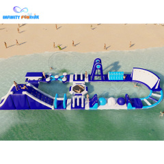 Personalizado rectángulo inflable lago / mar parque acuático al aire libre playa juegos divertidos | Infinity Funpark