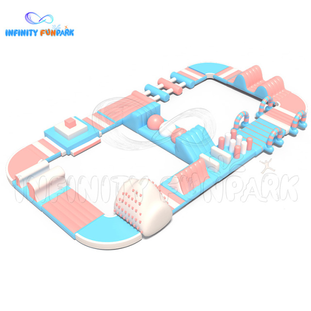 Adults Inflatable Water Slide Aqua Park Inflatable Floating Obstacle Course For Water Park | Infinity Funpark