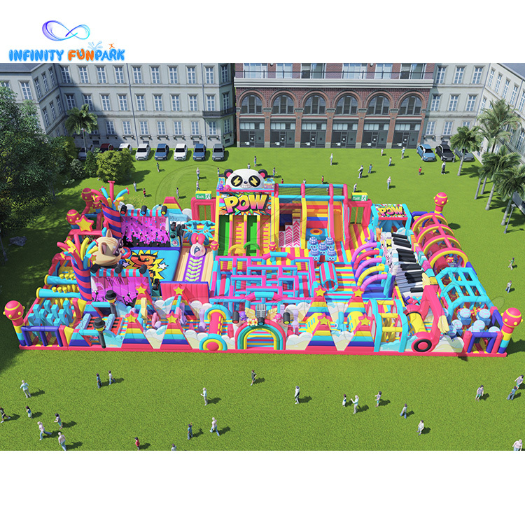 Inflatable Theme Park | Musical Bounce, Climb & Slide | Infinity Funpark
