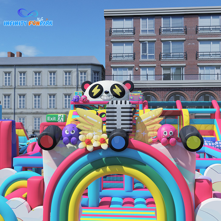 Inflatable Theme Park | Musical Bounce, Climb & Slide | Infinity Funpark