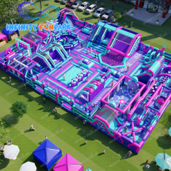 Inflatable Theme Park | Giant Slide, Bubble Pool, Climbing Wall & More | Infinity Funpark