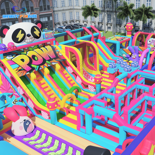Inflatable Theme Park | Musical Bounce, Climb & Slide | Infinity Funpark