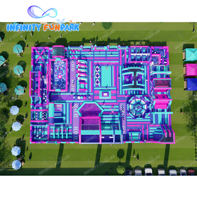 Inflatable Theme Park | Giant Slide, Bubble Pool, Climbing Wall & More | Infinity Funpark