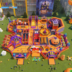 Big Bounce | Halloween Inflatable Theme Park with Slides & Ghost Decor | Infinity Funpark
