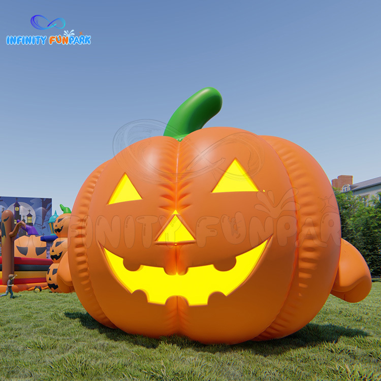 Big Bounce | Halloween Inflatable Theme Park with Slides & Ghost Decor | Infinity Funpark