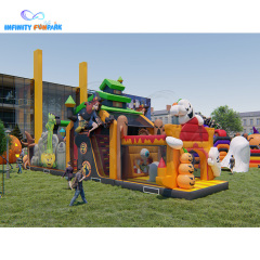 Big Bounce | Halloween Inflatable Theme Park with Slides & Ghost Decor | Infinity Funpark