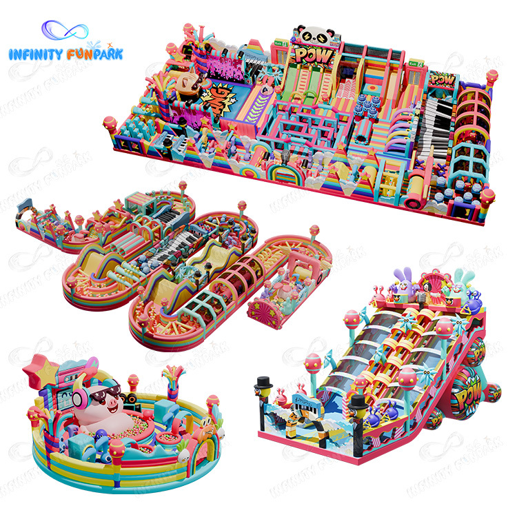 Inflatable Theme Park | Animal Concert Inflatable Park | Infinity Funpark