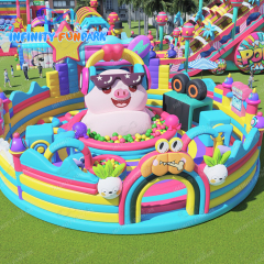Animal Concert Inflatable Theme Park | Big Bounce Fun | Infinity Funpark
