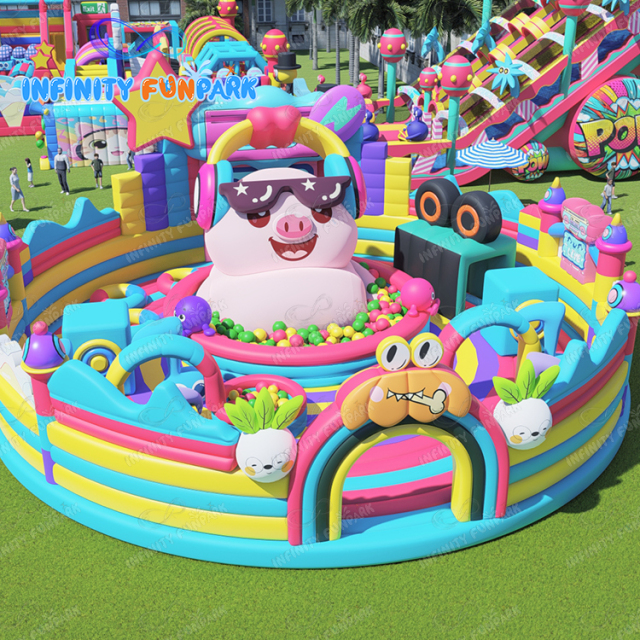 Animal Concert Inflatable Theme Park | Big Bounce Fun | Infinity Funpark