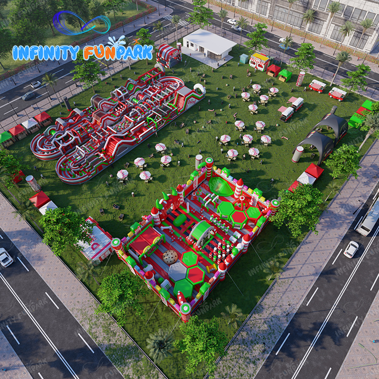 Giant Big Bounce Inflatable Park | Obstacle Course & Full Set Solutions | Infinity Funpark
