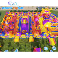 Mega Big Bounce Inflatable Park Solution | Theme Parks, Obstacle Courses | Infinity Funpark