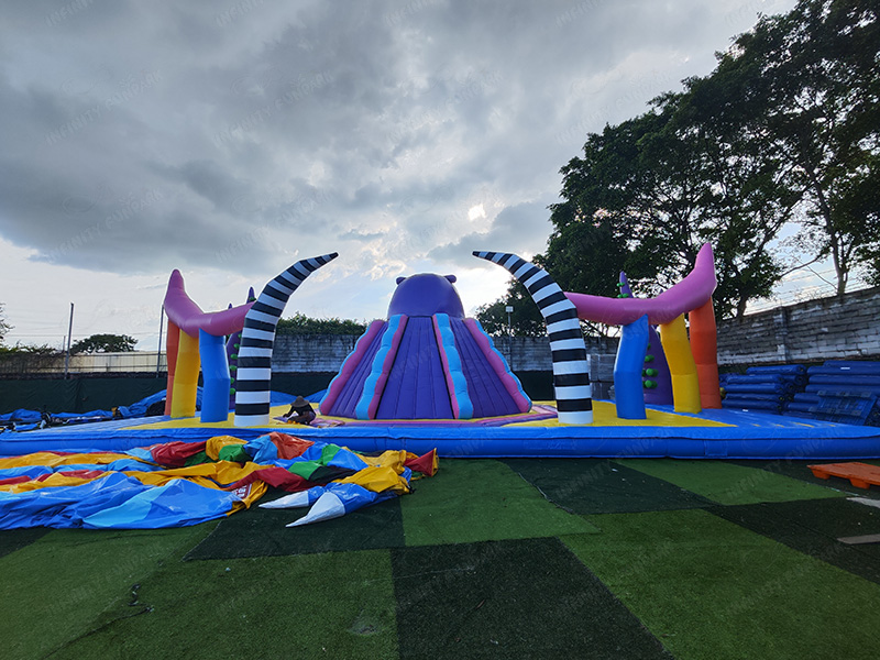 Module 1 - Climbing and Tentacles section featuring monster-themed climbing walls