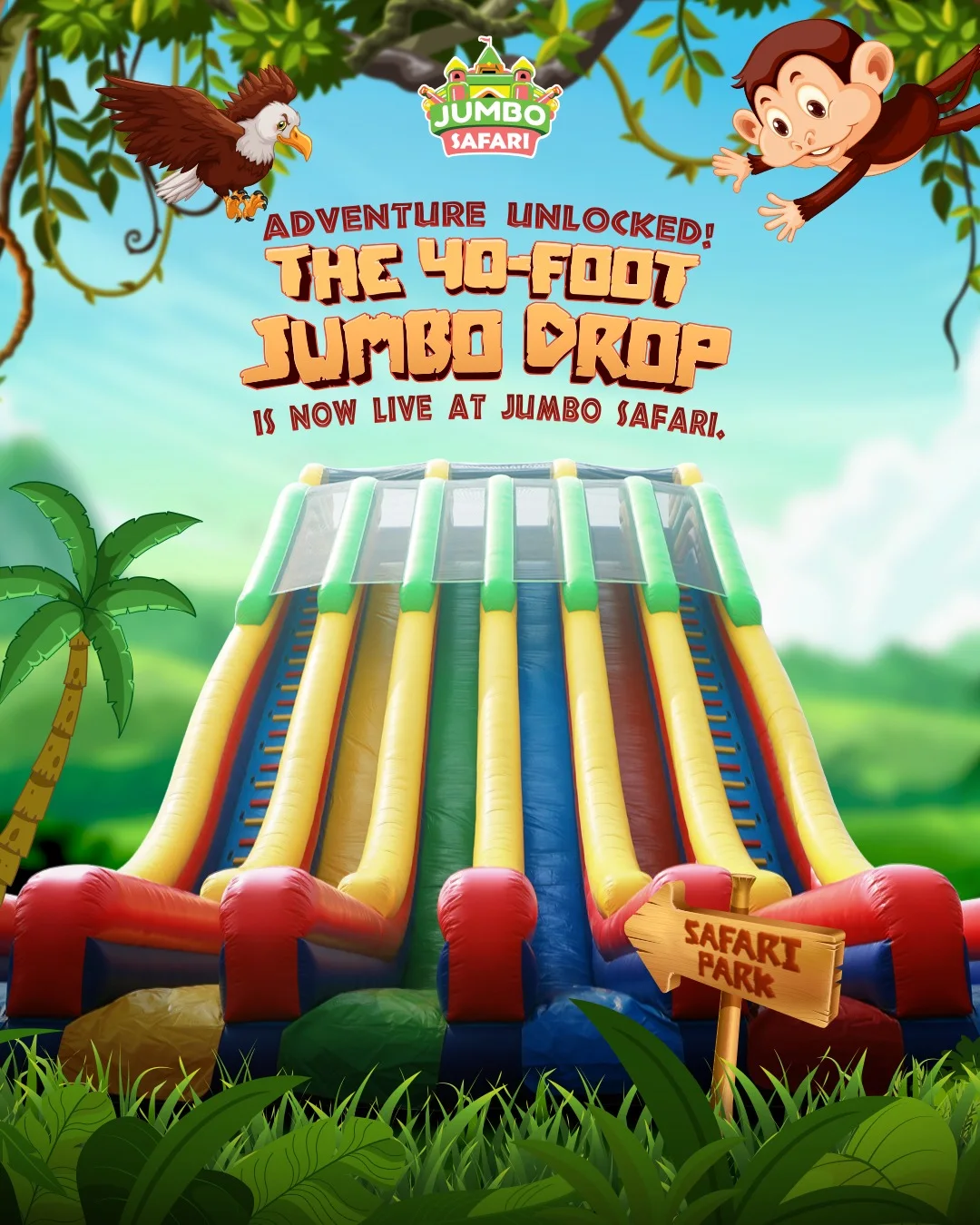 Giant Inflatable Slide - Outdoor Inflatable Theme Park Attraction