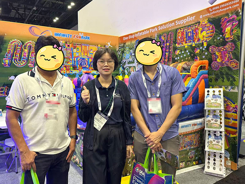 Successful meeting with clients at Infinity Funpark booth