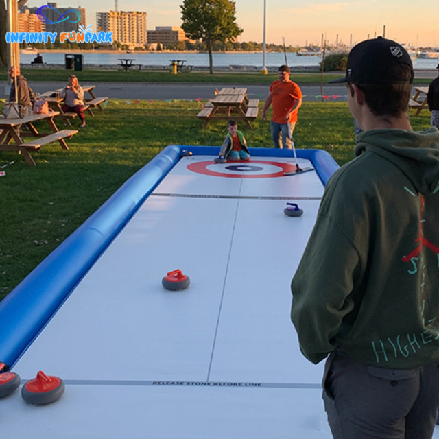 Inflatable Express Rink | Interactive Inflatable Ice Curling Game ...