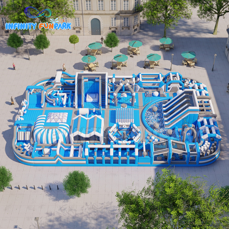 Epic Sports Inflatable Park with Winding Obstacle Course