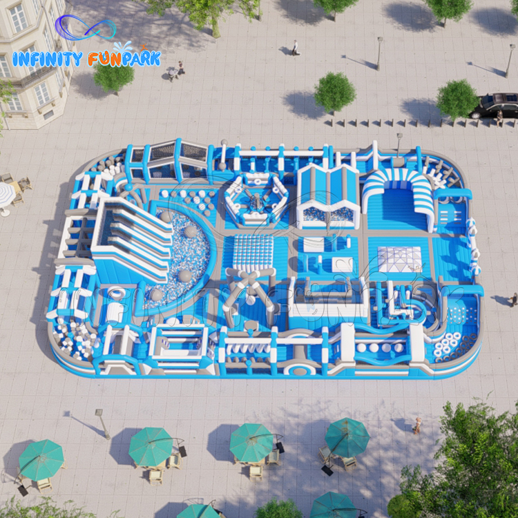 Epic Sports Inflatable Park with Winding Obstacle Course