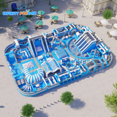 Epic Sports Inflatable Park with Winding Obstacle Course