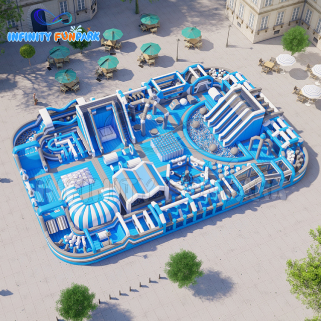 Epic Sports Inflatable Park with Winding Obstacle Course