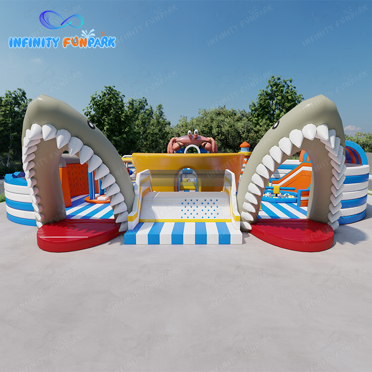 Epic Ocean Adventure Theme Park with Giant Crab Slide