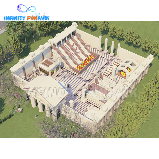 Epic Ancient Greek Theme Park with Giant Slides
