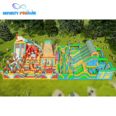 Epic Space Theme Park with Giant Rocket Slide