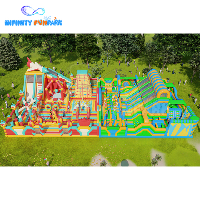 Epic Space Theme Park with Giant Rocket Slide
