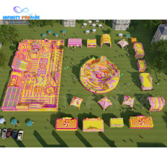 Spectacular Candy Theme Park with Lollipop Slides