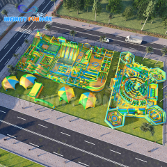 Epic Sports Inflatable Park with Giant Circular Maze
