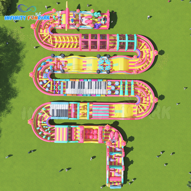 Epic Candy Big Bounce Land with Giant Piano Keys & Musical Challenges