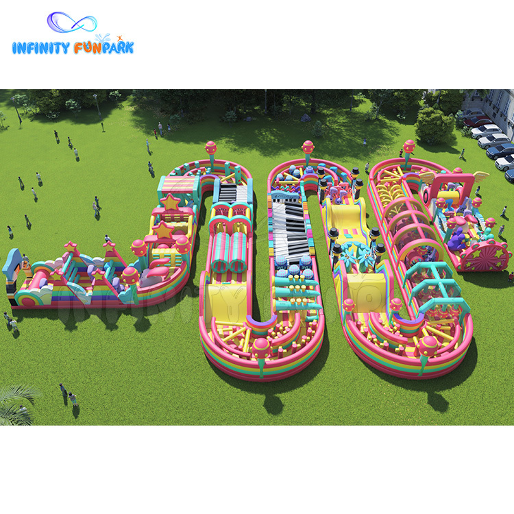 Epic Candy Big Bounce Land with Giant Piano Keys & Musical Challenges
