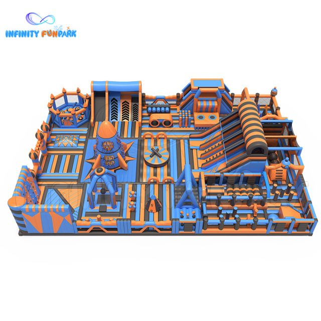 Epic Space Inflatable Park with Giant Rocket Ship & Sweeper Challenges