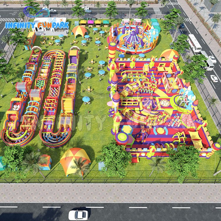 Astonishing Ocean Inflatable Park with Giant Kraken Dome & Serpentine Loop