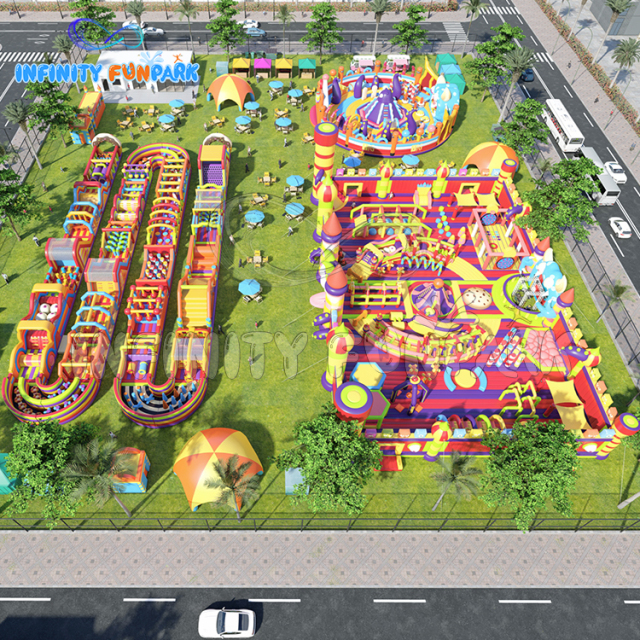 Astonishing Ocean Inflatable Park with Giant Kraken Dome & Serpentine Loop
