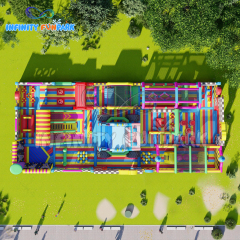 Grand Racing Inflatable Park with Monster Truck & Checkered Gates