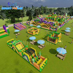 Prodigious Monster Inflatable Park with T-Rex & Giant Shark Slides
