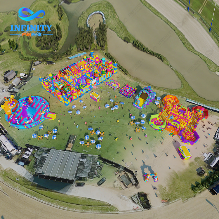 Awe-Inspiring Monster Inflatable Park with Octopus & Castle Bounce Arena