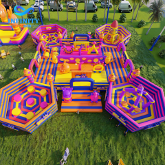 Mega Big Bounce Inflatable Park Solution | Theme Parks, Obstacle Courses | Infinity Funpark