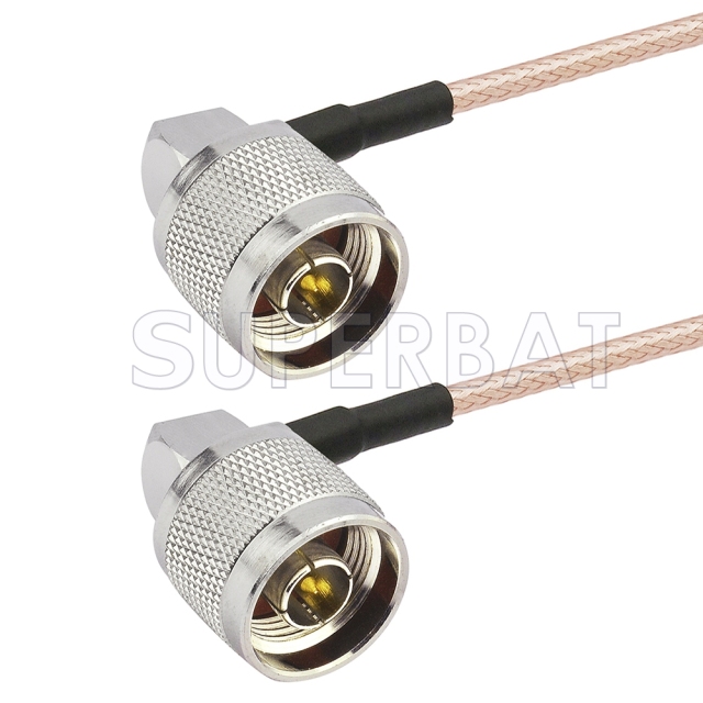 N Male Right Angle to N Male Right Angle Cable Using RG316 Coax