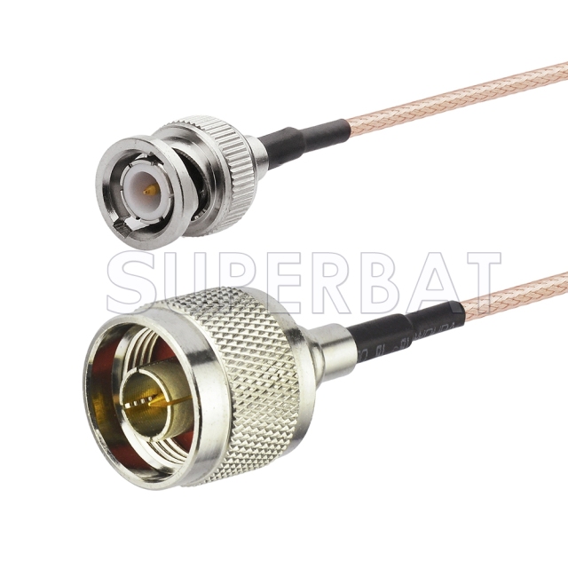N Male to BNC Male Cable Using RG400 Coax
