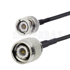 TNC Male to BNC Male Cable Using RG58 Coax