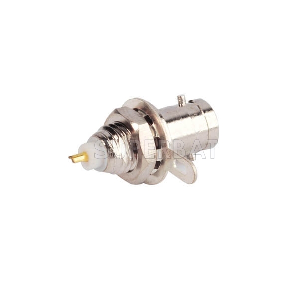 Mini BNC Jack Female Connector Straight Bulkhead Solder