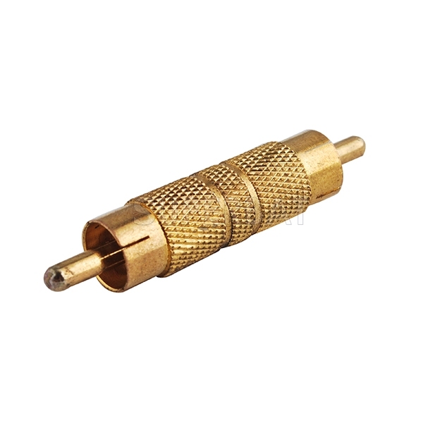 RCA Plug Male to RCA Plug Male Adapter Straight