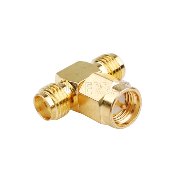 Superbat SMA Kits Connector SMA Male to 2 SMA Female Antenna Converter Adapter Test Set